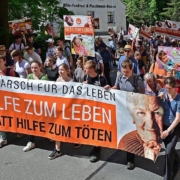 Foto vom Schweigemarsch 2026 in Annaberg-Buchholz